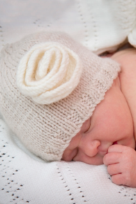 Lisa F BC15 - Rose Hat - Knitting Pattern / Kit