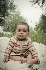 Lisa F Baby Cakes BC99 Thea Cardigan - Knitting Pattern / Kit