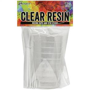 Ranger Ink Ranger Clear Resin Mixing Cups & Stir Sticks 5/Pkg