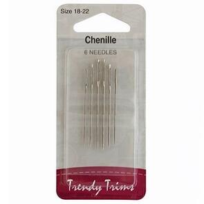 Trendy Trims Chenille Needles 18-22 6/Pkg