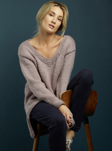 Rowan Knitting Kit / Pattern - Jessica V-neck Jumper