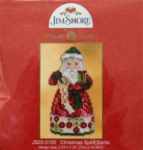 Mill Hill Jim Shore Bead & Cross Stitch Kit - Christmas Spirit Santa