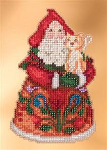 Mill Hill Jim Shore Bead & Cross Stitch Kit - Purrfect Christmas Santa