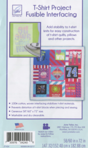 June Tailor T-Shirt Project Fusible Interfacing - 58 per 60 inch x 72 inch
