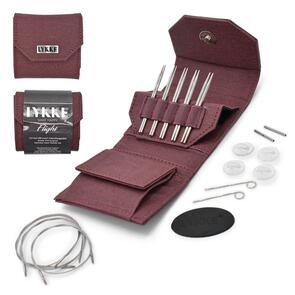 Lykke 3.5" Interchangeable FLIGHT - (MINI) - SET - "Faux Waxed Canvas - Maroon"