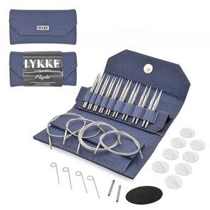 Lykke 3.5" Interchangeable FLIGHT - (STANDARD) - SET - "Faux Waxed Canvas - Denim"