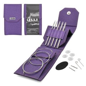 Lykke 5" Interchangeable FLIGHT - (MINI) - SET - "Faux Waxed Canvas - Purple"