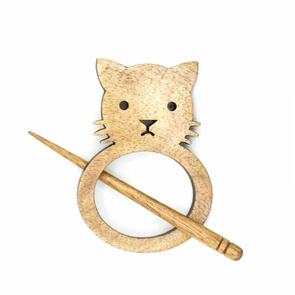 Lykke Cat Shawl Pin - Mango