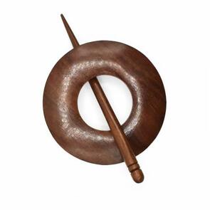 Lykke Circle Shawl Pin - Rosewood