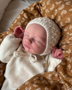 Petite Knit Karen's Bonnet - Knitting Pattern / Kit