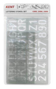 Kent Lettering Stencils Set of 3