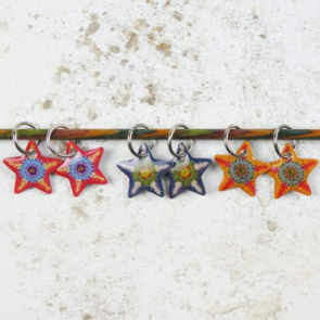 Emma Ball Star Stitch Markers in a Motif Tin (T307)