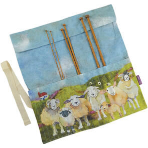 Emma Ball Felted Sheep Long Straight Needle Wrap