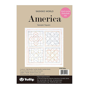 Tulip Hand Sewing Kits, Sashiko World - America Sampler Square