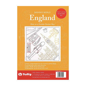 Tulip Hand Sewing Kits, Sashiko World - English Ride on a Double-Decker Bus