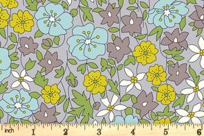 Liberty Woodland Walk - Daisy Delight - Grey