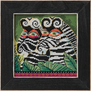 Mill Hill Laurel Burch Cross Stitch Kit - Zebra