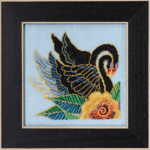 Mill Hill Laurel Burch Cross Stitch Kit - Black Swans