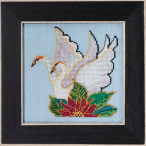 Mill Hill Laurel Burch Cross Stitch Kit - White Swans