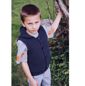 Lisa F Little Cupcakes LF28 Alexandra Hooded Vest - Knitting Pattern / Kit