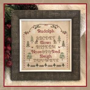 Little House Needleworks Cross Stitch Pattern - Rudolph's Sampler
