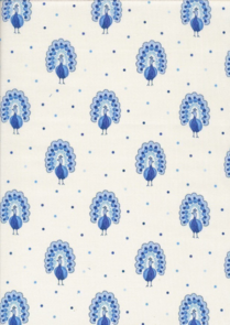 Liberty Garden Party - Proud Peacocks - Blue China