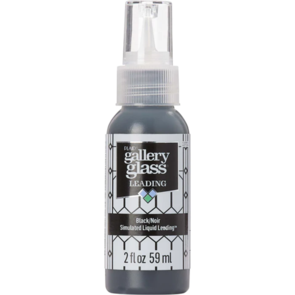 FolkArt Gallery Glass - Liquid Leading Black 59Ml/2oz