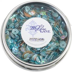 28 Lilac Lane Tin W/ Sequins 40g - Seaside Holiday
