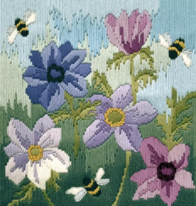 Bothy Threads Long Stitch Kit - Anemones