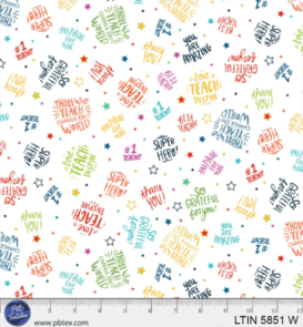 P & B Textiles Love, Teach, Inspire -  5851 W