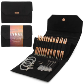 Lykke CYPRA Copper Needles 5" IC Set Black  - 12 pairs