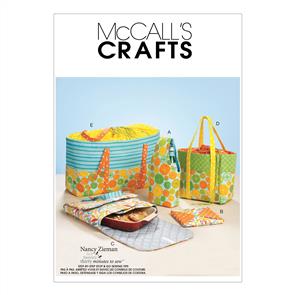 McCalls Pattern 6338 Carriers, Hot Pad and Picnic Totes