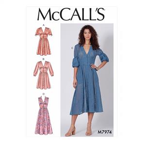 McCalls Pattern 7974 Misses' Dresses
