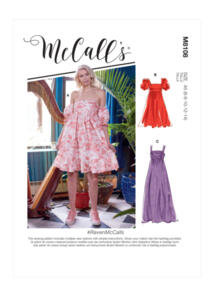 McCalls Pattern 8108 #Raven - Misses' Empire Seam Gathered Dresses