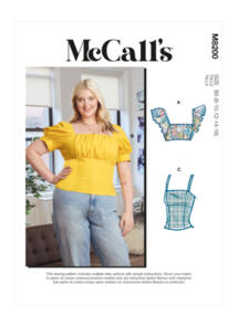 McCalls Pattern 8200 Misses' & Women's Tops