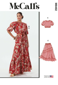McCalls Sewing Pattern Misses' Tops and Skirts M8482
