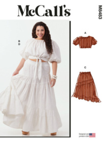 McCalls Sewing Pattern Women's Tops and Skirts M8483