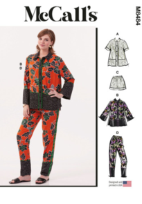 McCalls Sewing Pattern Misses' Pajamas M8484