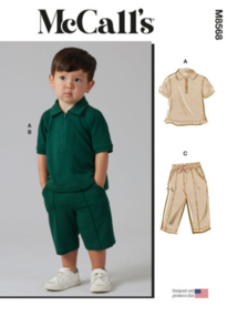 McCalls Sewing Pattern Toddlers' Top, Shorts and Pants