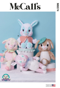 McCalls Sewing Pattern Plush Animals by Carla Reiss M8574