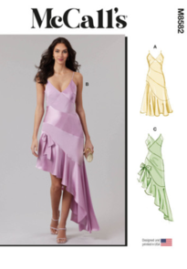 McCalls Sewing Pattern Misses' Dress in Two Lengths M8582