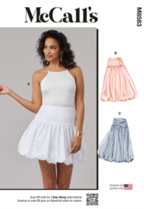 McCalls Sewing Pattern Misses' Skirt in Two Lengths M8583