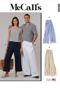McCalls Sewing Pattern Unisex Pants in Two Lengths M8588