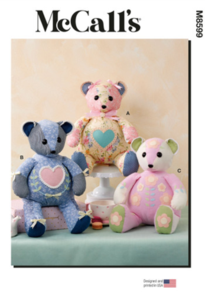 McCalls Sewing Pattern Patchwork Plush Bears M8599