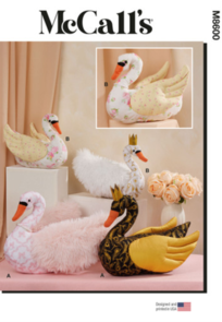 McCalls Sewing Pattern Plush Swans in Two Sizes M8600