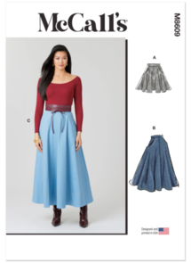 McCalls Sewing Pattern Misses' Skirt in Three Lengths M8609
