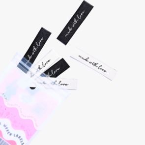 KATM Woven Labels - Made with Love (handwritten)