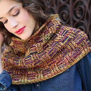 Malabrigo Washington Square - Mosaic Cowl- Knitting Kit / Pattern