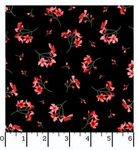 Maywood Prose Black Little Flowers