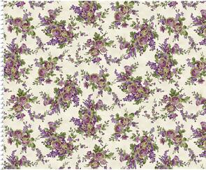 Maywood Aubergine Elegant Floral Ivory